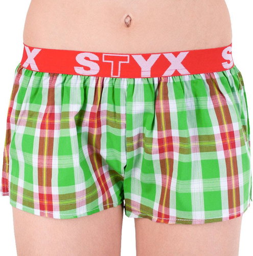 Styx T633 - Green and Red Checked - Boxer Shorts - Main image
