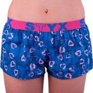 Styx T757 - Dark Blue Hearts - Boxer Shorts