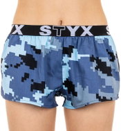 Styx T657 - blue digital camouflage, blue XL - Boxer Shorts