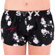 Styx T653 - Jáchym, Blotches, Black - Boxer Shorts