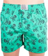 Infantia PTKG47 - Skulls, Green - Boxer Shorts