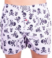 Infantia PTKG1 - Skulls, Purple - Boxer Shorts