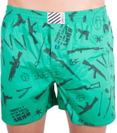 Infantia PTKG18 - Guns green, green XXL - Boxer Shorts