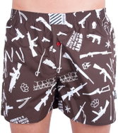 Infantia PTKG3 - Guns, Brown - Boxer Shorts