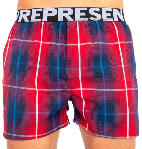 Represent R0M-BOX-0204 - Blue/Red Checked, size M - Boxer Shorts - Main image