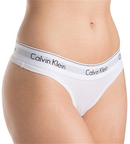 Calvin Klein F3786E-100, White, size XS - Thong