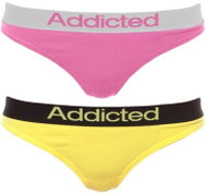 Addicted 2Pack Thong Addicted, Pink/Yellow, Mixed Pack - Thong