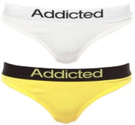 Addicted 2Pack Thong Addicted white yellow, multicolour S - Thong