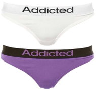 Addicted 2Pack Thong Addicted, White/Purple, Mixed Colours - Thong