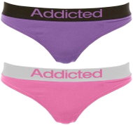 Addicted 2Pack Thong Addicted, Violet/Pink, Mixed Pack, size L - Thong
