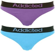 Addicted 2Pack Thong Addicted, Violet/Blue, Mixed Pack - Thong