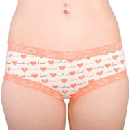 Molvy MD-725-FEU - salmon heart, orange XL - Pants