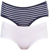 Molvy 2Pack MD-804-KEU- White/Dark Blue Stripes, Mixed Pack - Pants
