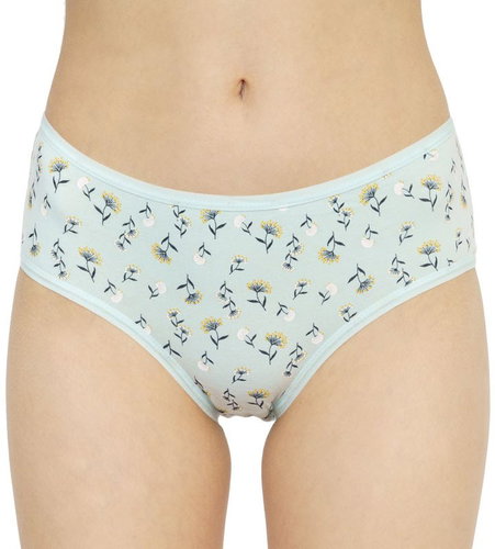 Molvy 2Pack MD-809-KEU - Grey & Turquoise Flowers, Multicoloured, S - Pants - Main image