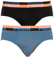 Puma 2Pack 501005001 030 - Black-Blue, Multicolour, M - Briefs