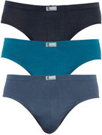 Andrie 3Pack PS 3480c (Grey/Turquoise/Dark Blue), Mixed Colours, L - Briefs