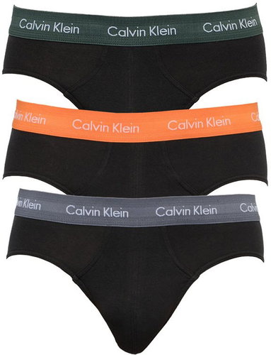 Calvin Klein 3Pack U2661G-ORA, Black, S - Briefs - Main image