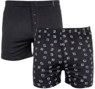 Molvy 2Pack KP-061-BBU, Black, size 3.5mm M - Boxer Shorts