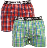 Meatfly 2Pack Bandit - Red/Green sized. L - Boxer Shorts