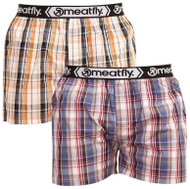 Meatfly 2Pack Bandit - Grey blue sized. L - Boxer Shorts