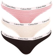Calvin Klein 3Pack QD3800E-W5A multicolour - Thong