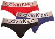 Calvin Klein 3Pack NB2452A-W2G vícebarevná vel. XL - Slipy