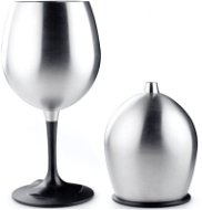 Kempingový riad GSI Outdoors Glacier Stainless Nesting Red  Wine Glass - Kempingové nádobí