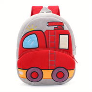 Toybit Children's Plush Backpack Fire Engine - Small Backpack