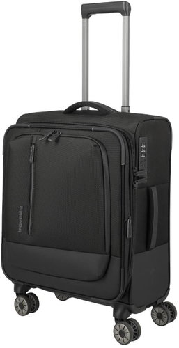 Travelite Crosslite 5.0 S exp. Black - Suitcase - Main image