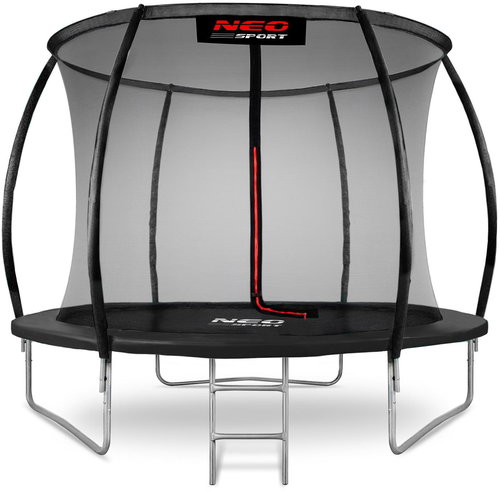 Neo-Sport Profiled garden trampoline 10 ft / 312 cm with inner net, black - Trampoline - Main image