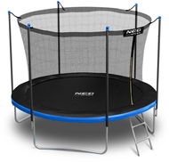 NEO-SPORT Trampolína 6 stop/183 cm, černo - modrá, s vnitřní sítí + žebřík - Trampolína