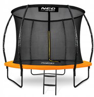 NEO-SPORT Profiled trampoline 8 ft/252 cm, orange, with inner net - Trampoline