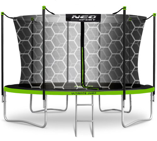 NEO-SPORT Trampoline 14 ft/435 cm, with inner net + ladder - Trampoline - Main image