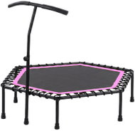 Sedco Trampolína s madlem Hexagon YQA75 - 134 cm, růžová - Fitness Trampoline