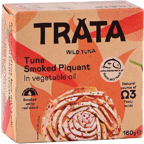 TRATA Smoked tuna in vegetable oil spicy 160 g - Long Shelf Life Food - Main image