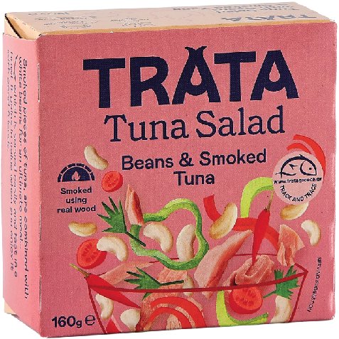 TRATA Salad with smoked tuna and beans 160 g - Long Shelf Life Food - Main image