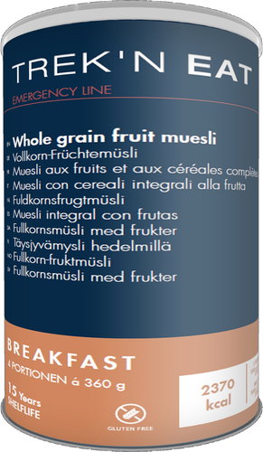 Trek'n eat Emergency Food Wholegrain muesli with fruit 600 g - MRE - Main image