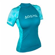 Agama Dámske lycrové tričko Aqua Lady krátky rukáv veľkosť 2XL - Lycrové oblečenie