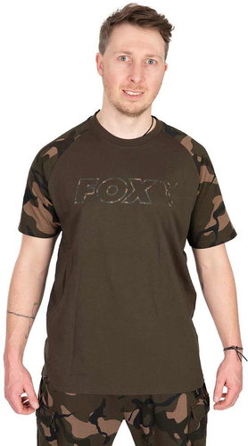 FOX Khaki/Camo Outline T-Shirt 3XL - T-Shirt - Main image