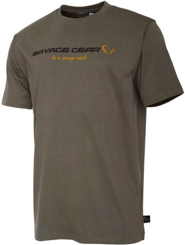Savage Gear SG4 Logo T-Shirt Loden Green XXL - T-Shirt - Main image
