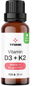 Trime Vitamín D3 & K2, 1000 IU D3/25µg K2-MK7 1100 kvapiek - Vitamín D