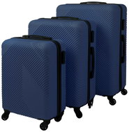 TRIZAND 26664 Travel case set 3 pcs, 39/70/99 l, blue - Case Set