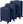 26664 Travel case set 3 pcs, 39/70/99 l, blue