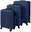 26664 Travel case set 3 pcs, 39/70/99 l, blue