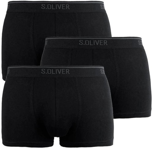 s. Oliver 3Pack 26.899.97.4243.12B2, black size M - Boxer Briefs - Main image