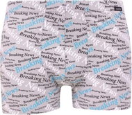 Andrie PS 5353 A inscriptions, gray size XXL - Boxer Briefs