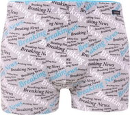 Andrie PS 5352 C inscriptions, gray size XL - Boxer Briefs