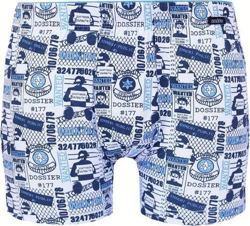 Andrie PS 5340 A Inscriptions, Multicoloured, size M - Boxer Briefs - Main image