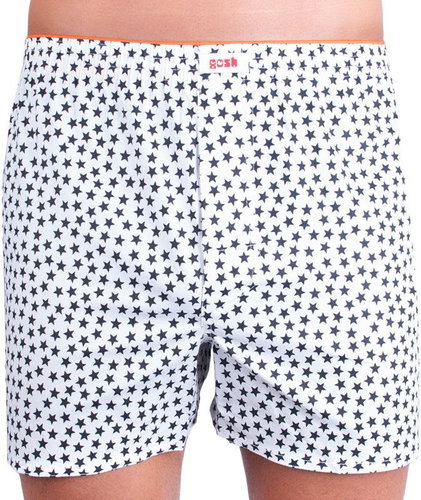 Gosh G22 with stars, white size L - Boxer Shorts - Main image