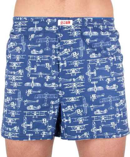 Gosh G31 - aircraft, blue size S - Boxer Shorts - Main image